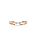 SKU: 0087 (10K) The Chevron Band in Rose Gold.