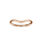 SKU: 0087 (14K) The Chevron Band in Rose Gold.