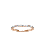 SKU: 0088 (10K) Petite Diamond Wedding Band in Rose Gold.