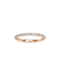 SKU: 0088 (10K) Petite Diamond Wedding Band in Rose Gold.
