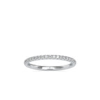 SKU: 0088 (10K) Petite Diamond Wedding Band in Rose Gold.