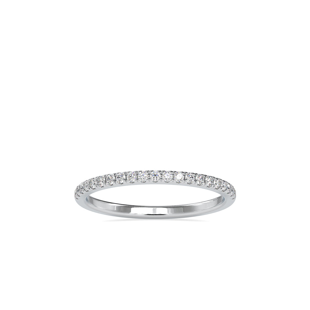 SKU: 0088 (22K) Petite Diamond Wedding Band in Rose Gold.