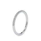 SKU: 0088 (14K) Petite Diamond Wedding Band in Rose Gold.