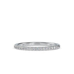 SKU: 0088 (10K) Petite Diamond Wedding Band in Rose Gold.