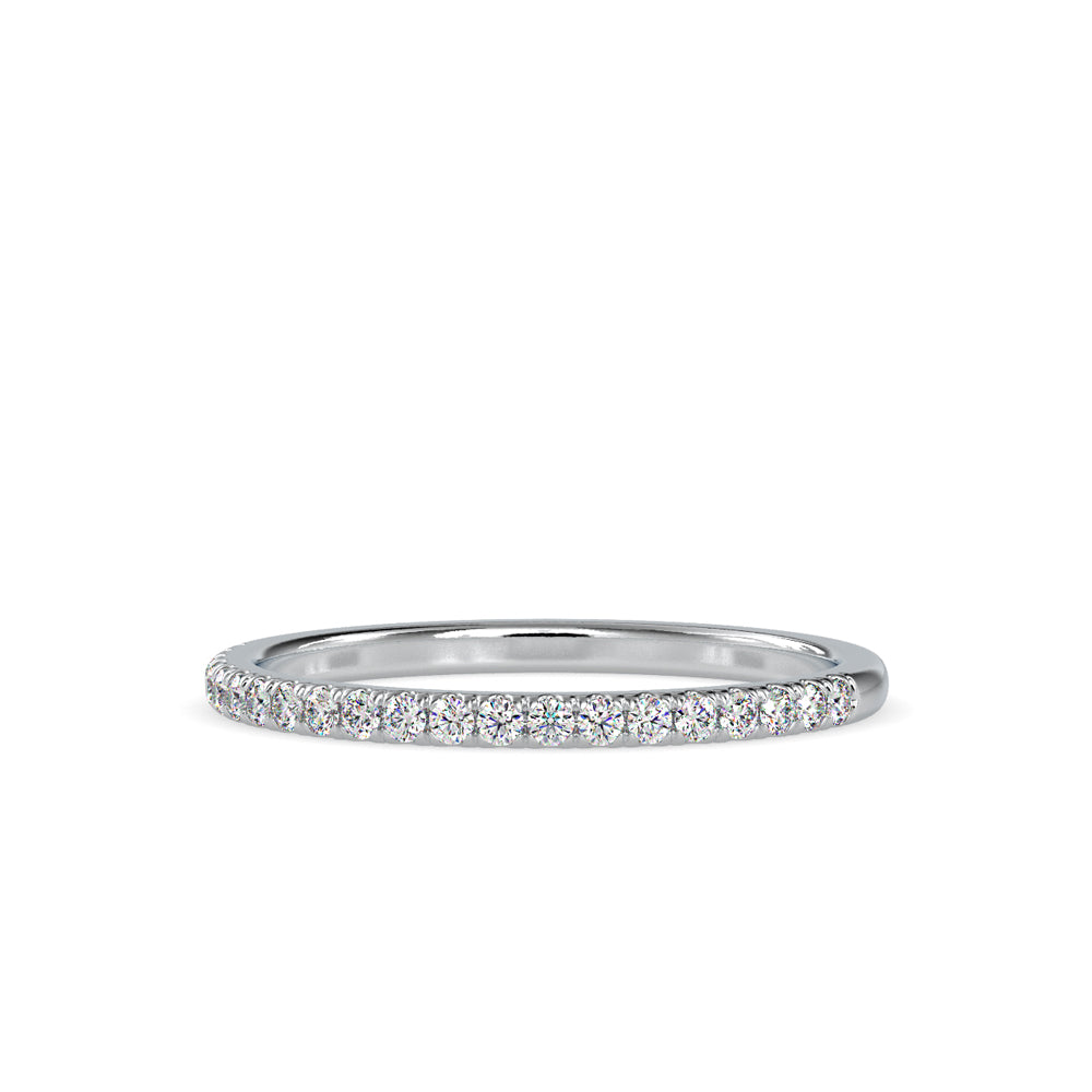 SKU: 0088 (18K) Petite Diamond Wedding Band in Rose Gold.