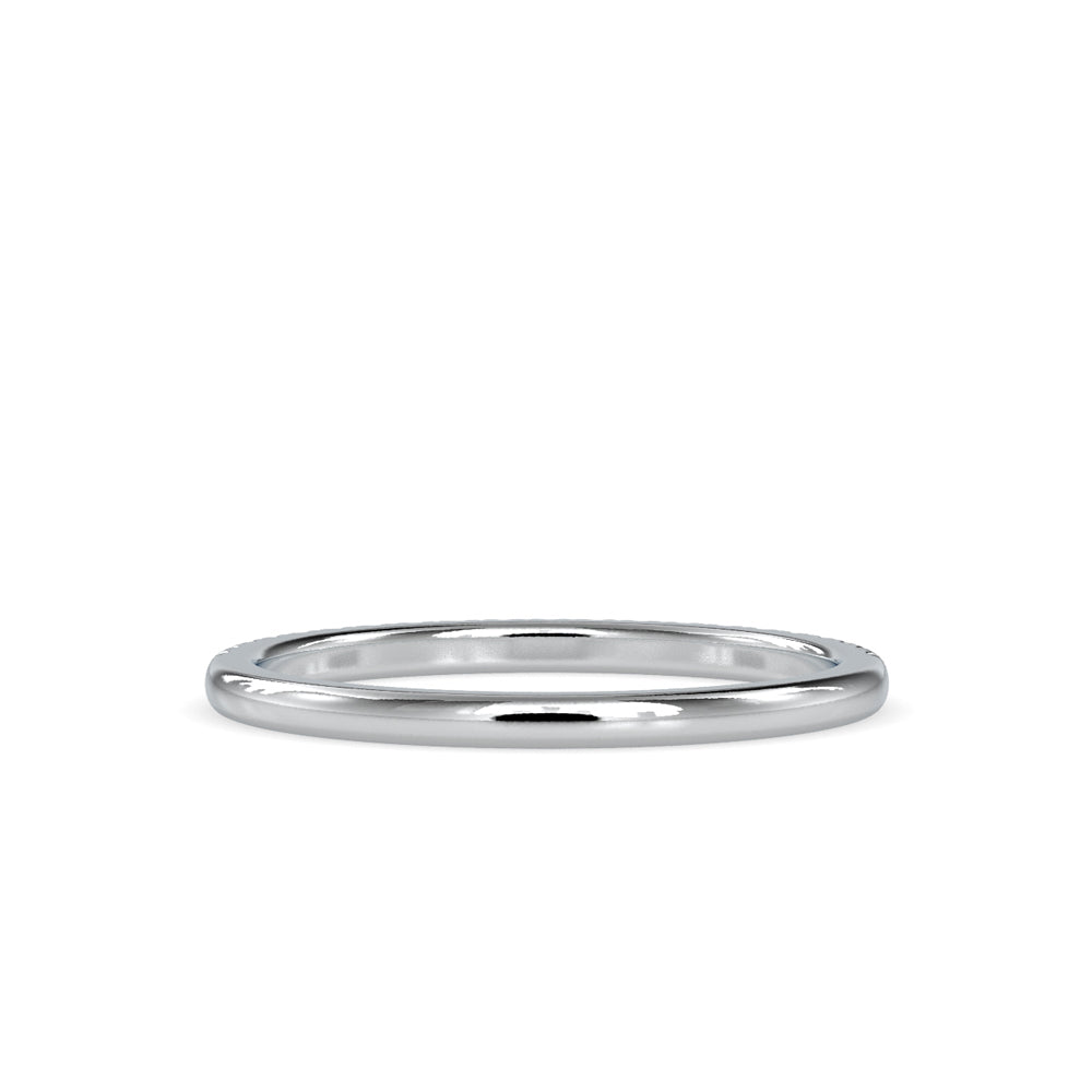 SKU: 0088 (14K) Petite Diamond Wedding Band in Rose Gold.