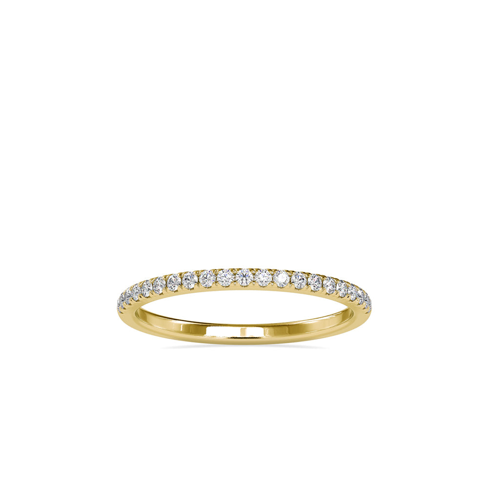 SKU: 0088 (18K) Petite Diamond Wedding Band in Rose Gold.