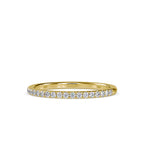SKU: 0088 (10K) Petite Diamond Wedding Band in Rose Gold.