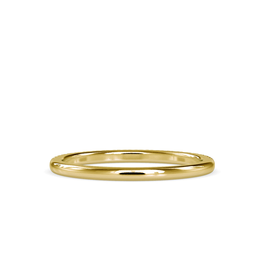 SKU: 0088 (18K) Petite Diamond Wedding Band in Rose Gold.