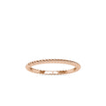 SKU: 0089 (14K) Petite Rope Ring in Rose Gold.