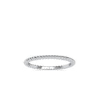 SKU: 0089 (10K) Petite Rope Ring in Rose Gold.