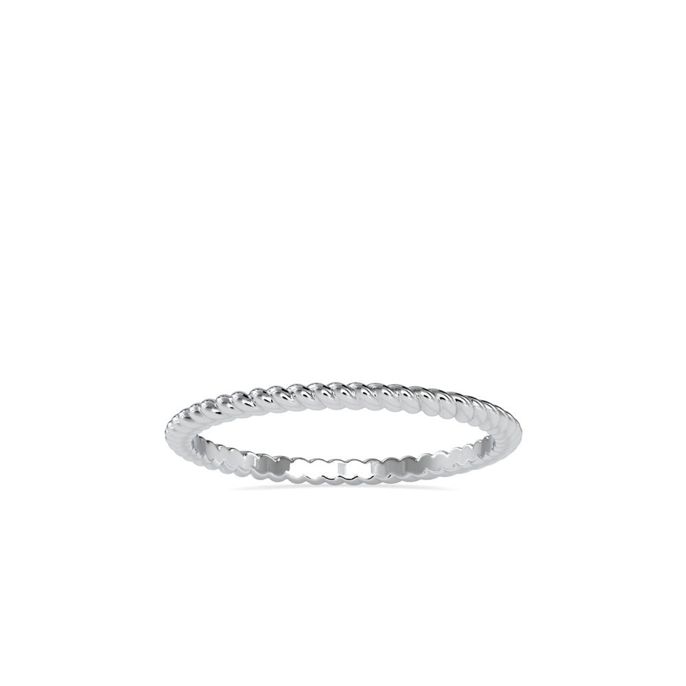 SKU: 0089 (22K) Petite Rope Ring in Rose Gold.