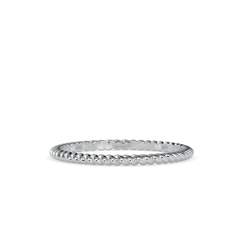 SKU: 0089 (14K) Petite Rope Ring in Rose Gold.