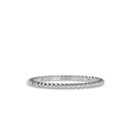 SKU: 0089 (10K) Petite Rope Ring in Rose Gold.