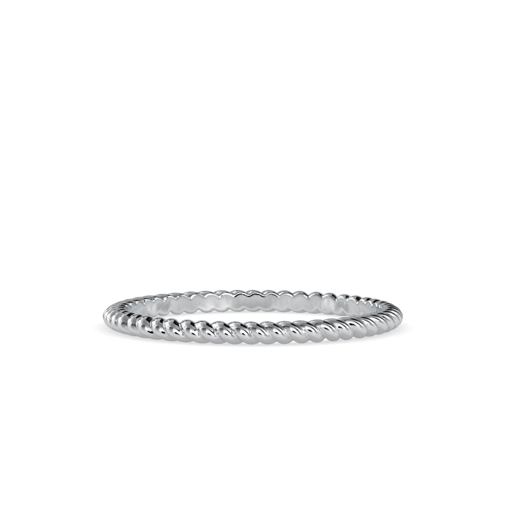 SKU: 0089 (10K) Petite Rope Ring in Rose Gold.
