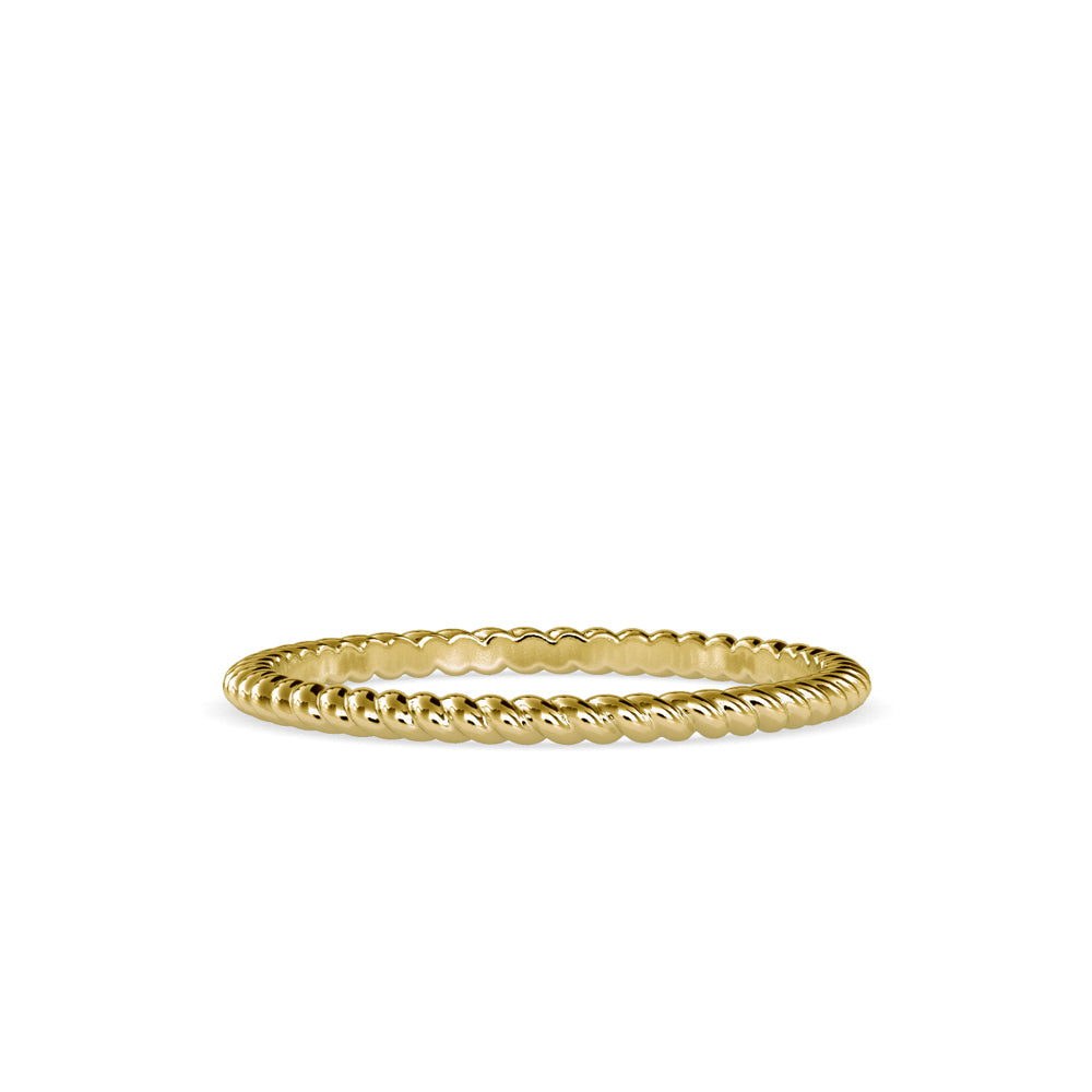 SKU: 0089 (22K) Petite Rope Ring in Rose Gold.