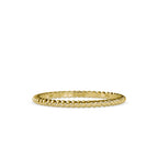 SKU: 0089 (14K) Petite Rope Ring in Rose Gold.