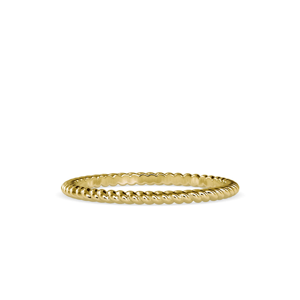 SKU: 0089 (22K) Petite Rope Ring in Rose Gold.