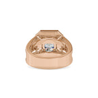 SKU: 0091 (14K) Cushion Halo Triple Split Shank Engagment Ring in Rose Gold.
