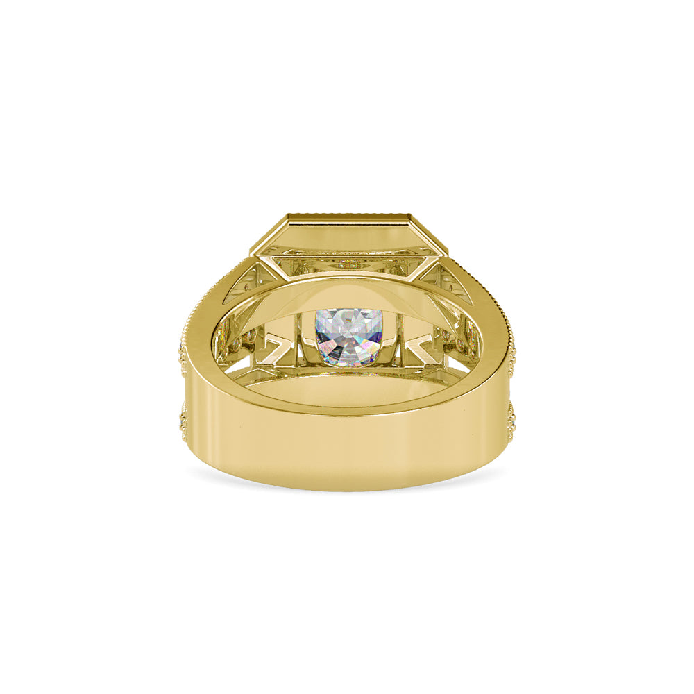SKU: 0091 (18K) Cushion Halo Triple Split Shank Engagment Ring in Rose Gold.