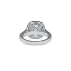 SKU: 0094 (10K) Vintage-Inspired Cushion Halo Engagment Ring in Rose Gold.