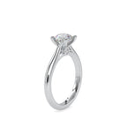 SKU: 0095 (22K) Two-Tone Solitaire Ring in Rose Gold.