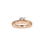 SKU: 0096 (18K) Fancy Solitaire Engagment Ring in Rose Gold.