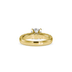SKU: 0096 (18K) Fancy Solitaire Engagment Ring in Rose Gold.