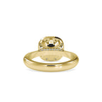 SKU: 0101 (14K) Round-cut Sparkle Halo Engagment Ring in Rose Gold.