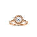 SKU: 0104 (10K) Bezel-set Intricacy Ring In Rose Gold.