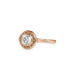 SKU: 0104 (14K) Bezel-set Intricacy Ring In Rose Gold.