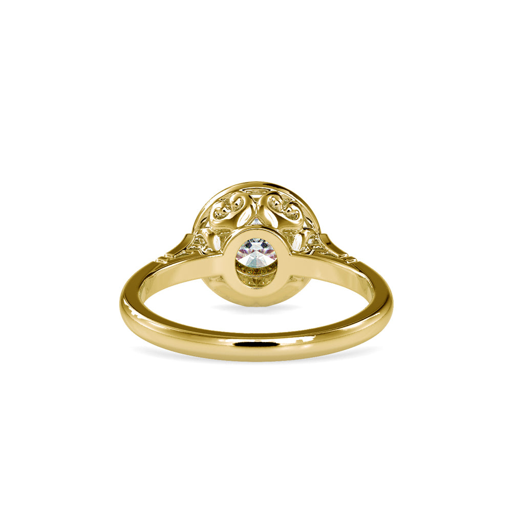 SKU: 0104 (22K) Bezel-set Intricacy Ring In Rose Gold.