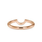 SKU: 0105 (22K) Modern Arch Band in Rose Gold.