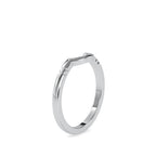 SKU: 0105 (10K) Modern Arch Band in Rose Gold.