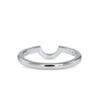 SKU: 0105 (14K) Modern Arch Band in Rose Gold.