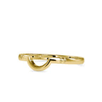SKU: 0105 (18K) Modern Arch Band in Rose Gold.
