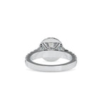 SKU: 0106 (18K) Dazzling Halo Engagment Ring In Rose Gold.