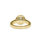 SKU: 0106 (10K) Dazzling Halo Engagment Ring In Rose Gold.