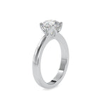 SKU: 0107 (22K) Flower Setting Solitaire Engagment Ring in Rose Gold.