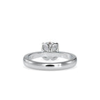 SKU: 0107 (10K) Flower Setting Solitaire Engagment Ring in Rose Gold.