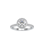 SKU: 0108 (22K) Vintage-inspired Radiant Halo Engagment Ring in Rose Gold.