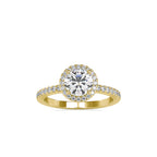 SKU: 0108 (10K) Vintage-inspired Radiant Halo Engagment Ring in Rose Gold.