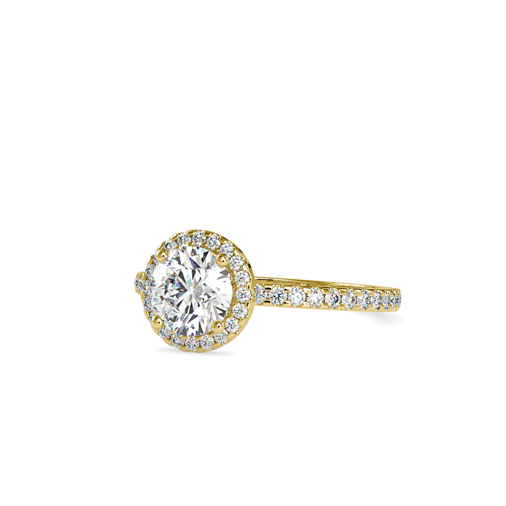 SKU: 0108 (14K) Vintage-inspired Radiant Halo Engagment Ring in Rose Gold.
