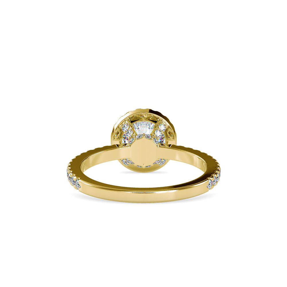 SKU: 0108 (14K) Vintage-inspired Radiant Halo Engagment Ring in Rose Gold.