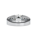 SKU: 0109 (18K) Round Tension-set Solitaire With Wide Diamond Shank Ring in Rose Gold.
