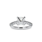 SKU: 0111 (10K) Solitaire Engagment Cushion Ring  in Rose Gold.
