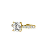 SKU: 0111 (18K) Solitaire Engagment Cushion Ring  in Rose Gold.
