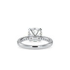 SKU: 0114 (18K) Classic Bead setting Solitaire Engagment Ring in Rose Gold.