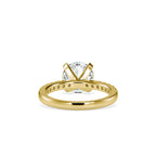 SKU: 0114 (22K) Classic Bead setting Solitaire Engagment Ring in Rose Gold.