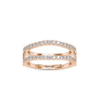 SKU: 0116 (14K) Diamond Ring Jacket Enhancer in Rose Gold.